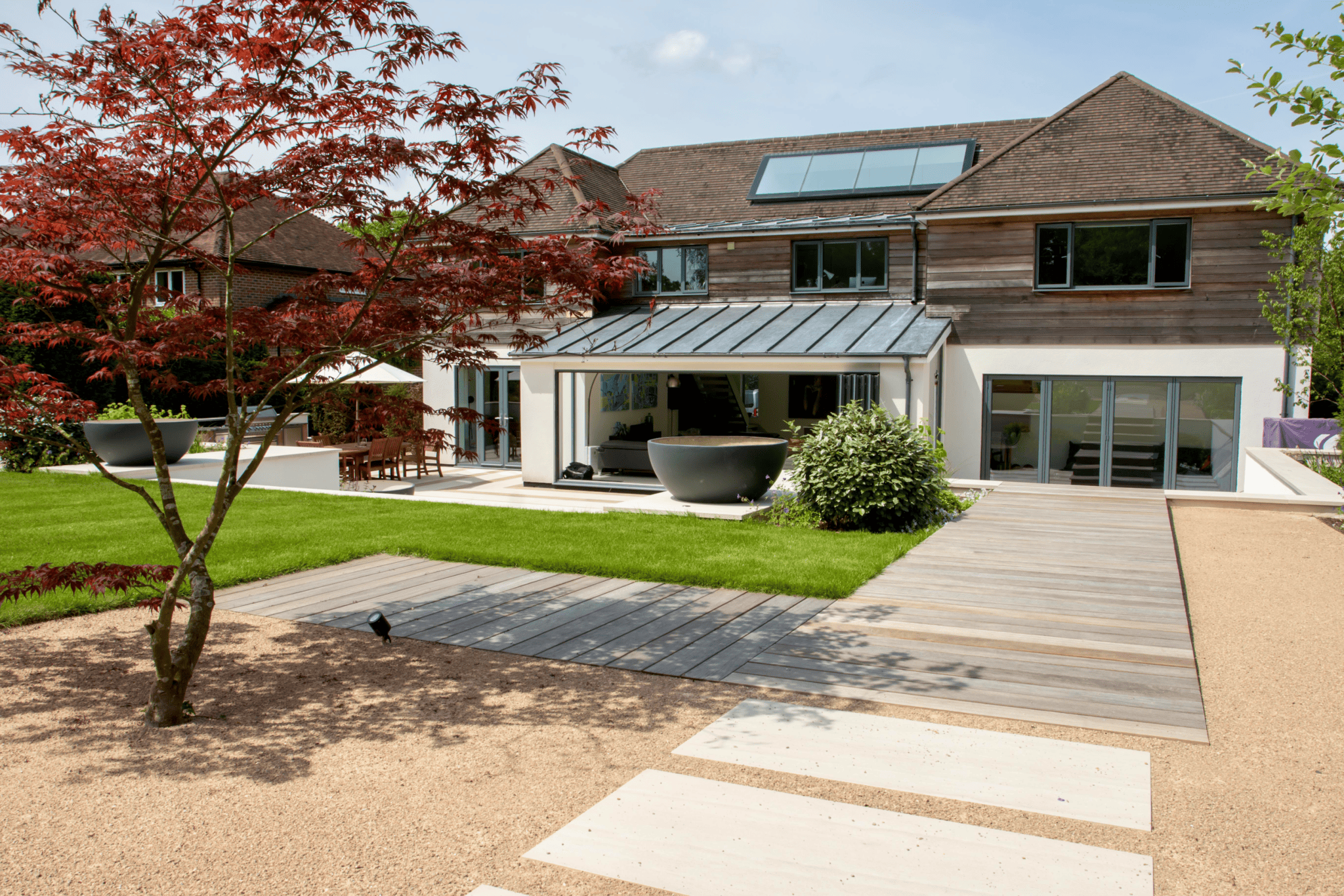 Solar panels on property roof 