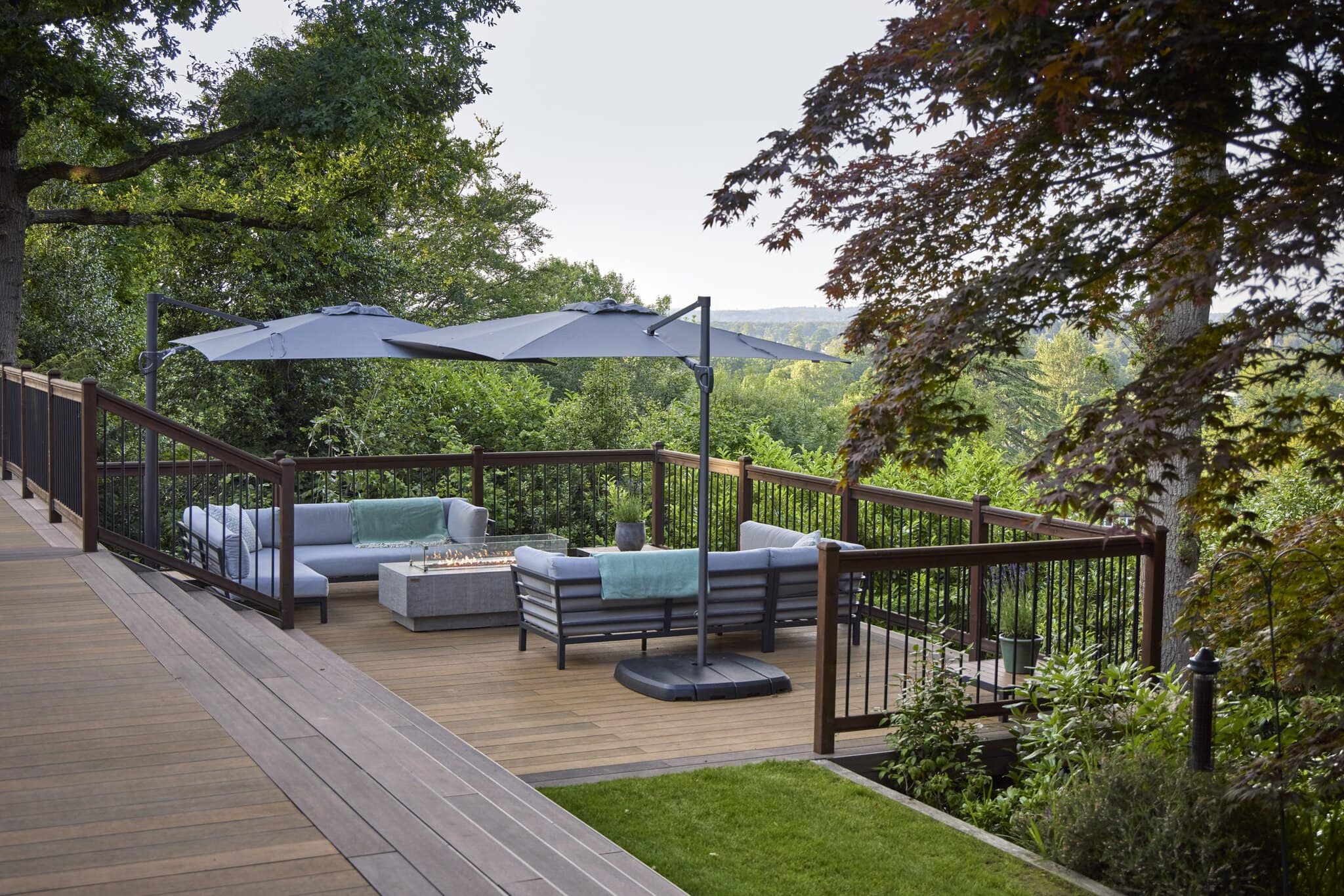 Seating area on a balcony